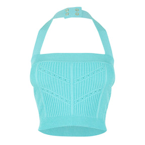 Halterneck Knitted Top