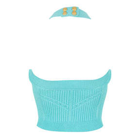 Halterneck Knitted Top