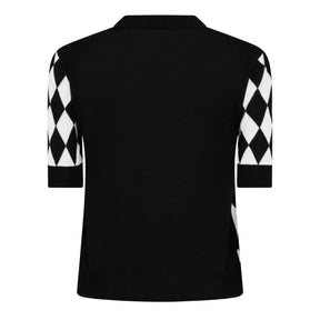 Diamond Knitted Top