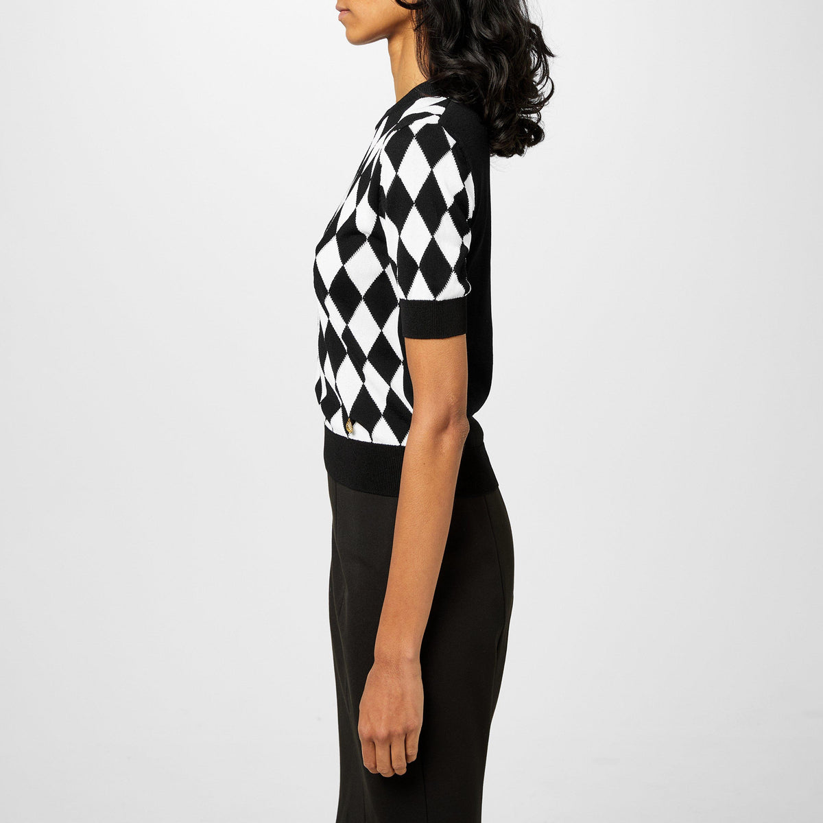 Diamond Knitted Top