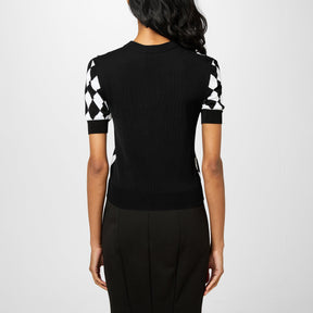 Diamond Knitted Top
