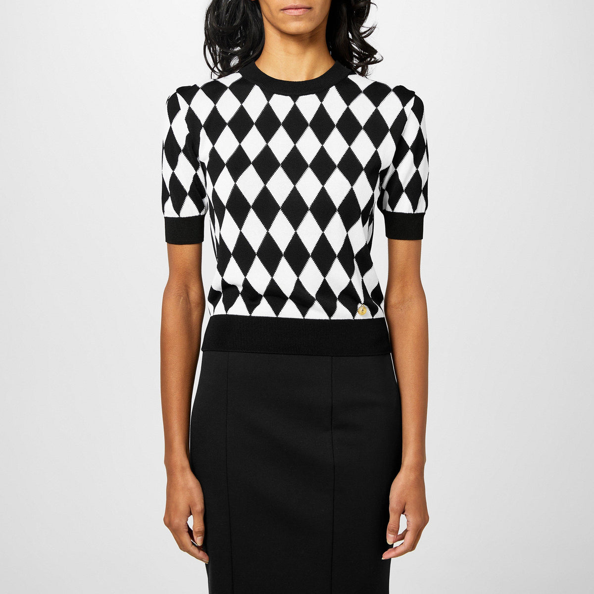 Diamond Knitted Top