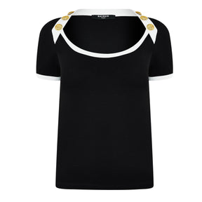 Button Detail T-Shirt