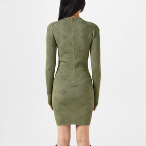 Gingham Button Dress