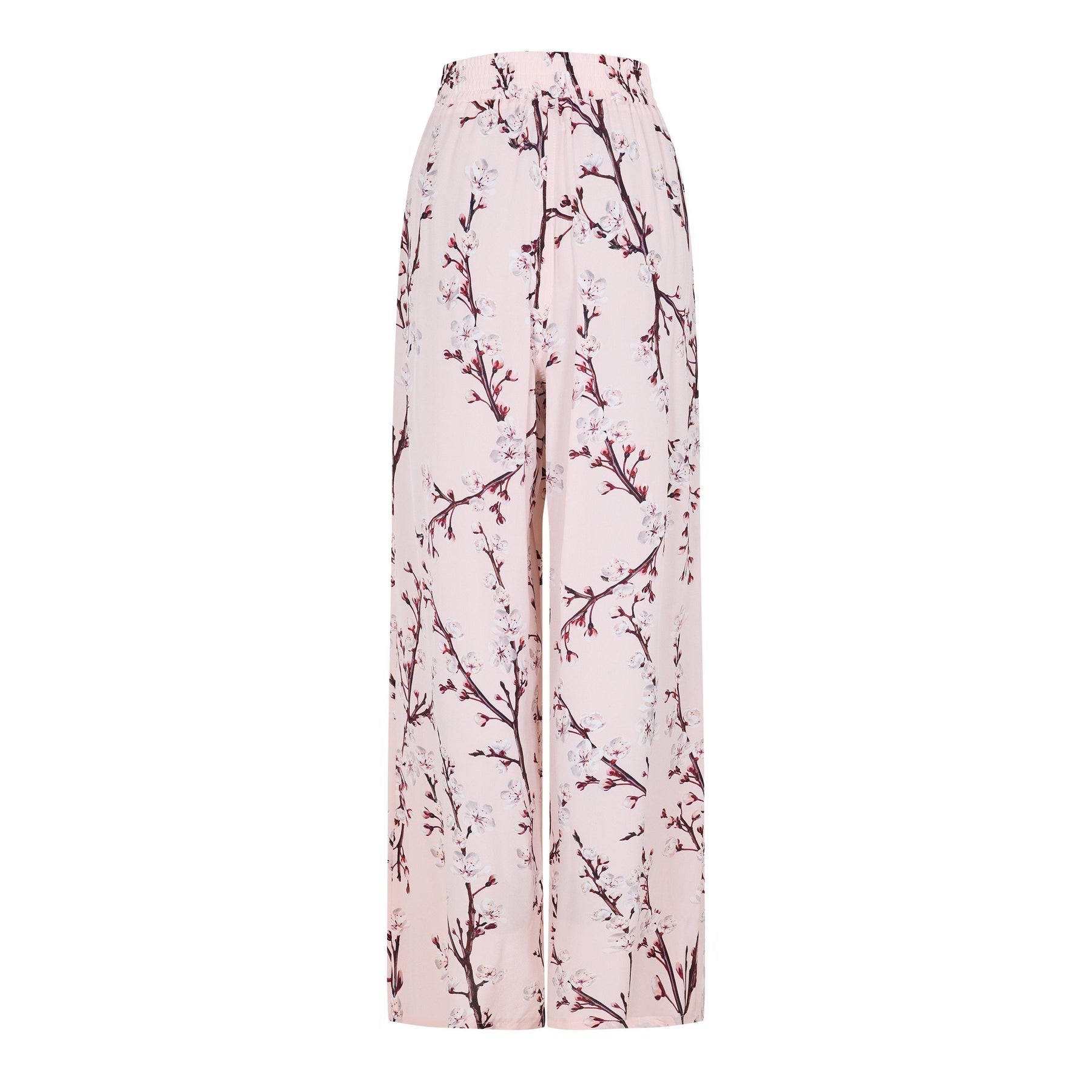 Floral Print Wide Leg Trousers