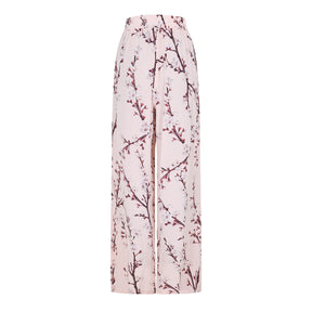 Floral Print Wide Leg Trousers