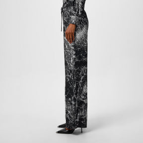 Smashed Screen Silk Trousers