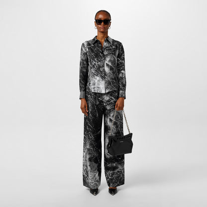Smashed Screen Silk Trousers