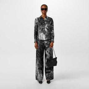 Smashed Screen Silk Trousers