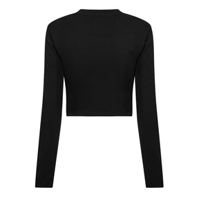 Long Sleeved Metallic Logo T-shirt