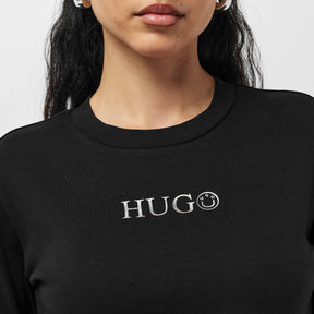 Long Sleeved Metallic Logo T-shirt