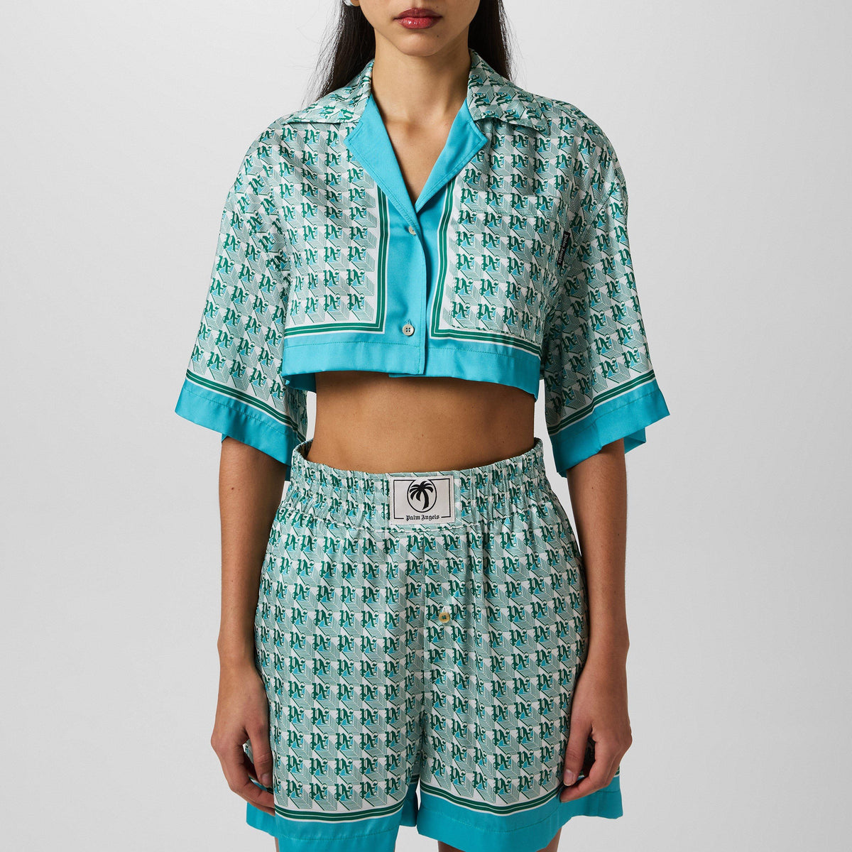 Diamond Cropped Shirt