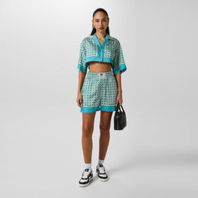 Diamond Cropped Shirt
