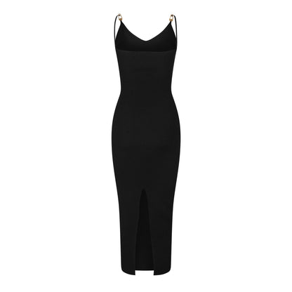 Embellished Stretch-Jersey Midi Dress