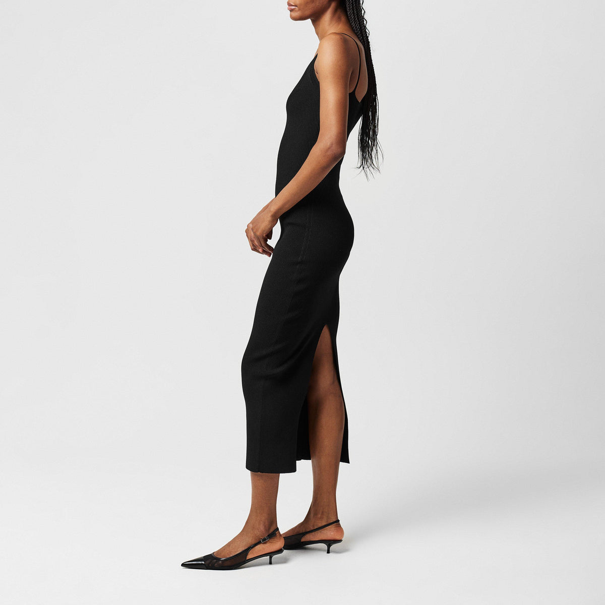 Embellished Stretch-Jersey Midi Dress