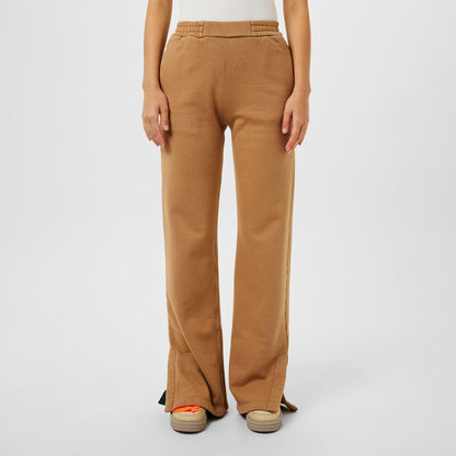 Diagonal Taper Open Hem Fleece Joggers