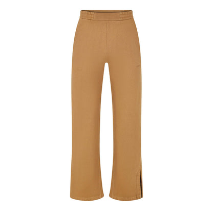 Diagonal Taper Open Hem Fleece Joggers