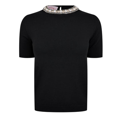Embellished Knitted Top