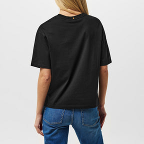 Women's Shiny Logo T-Shirt with Centre Logo