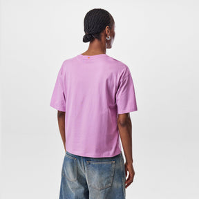 Women's Shiny Logo T-Shirt with Centre Logo