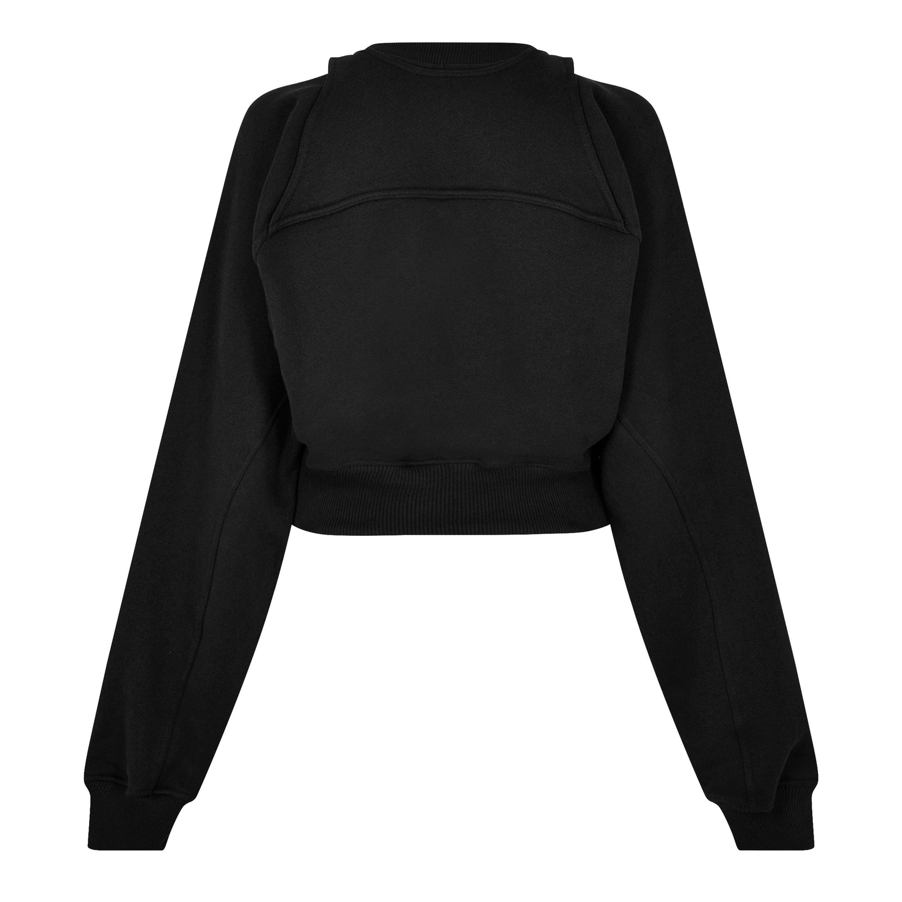 Stamp Cropped Crew Sweater