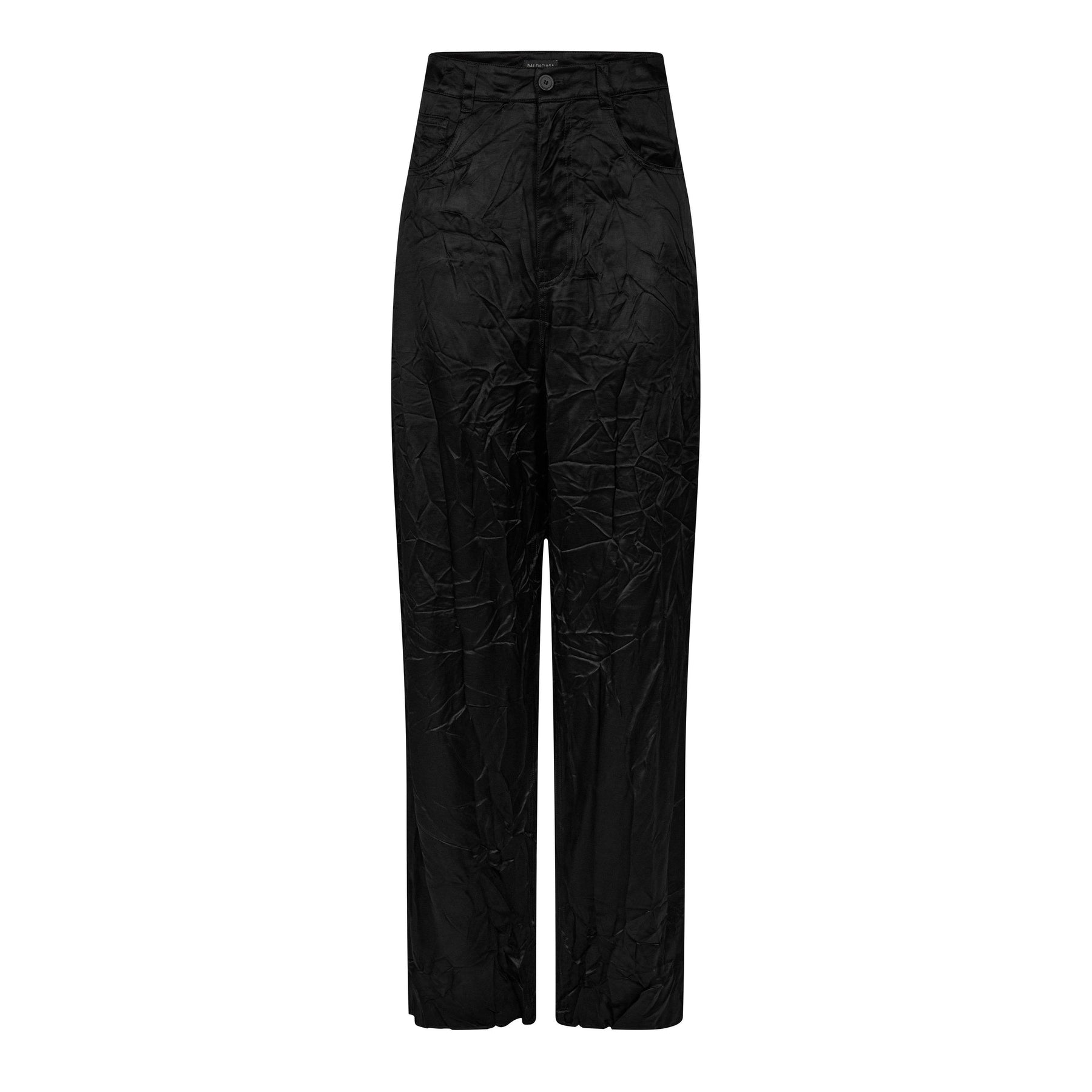 Crinkled Satin Pants