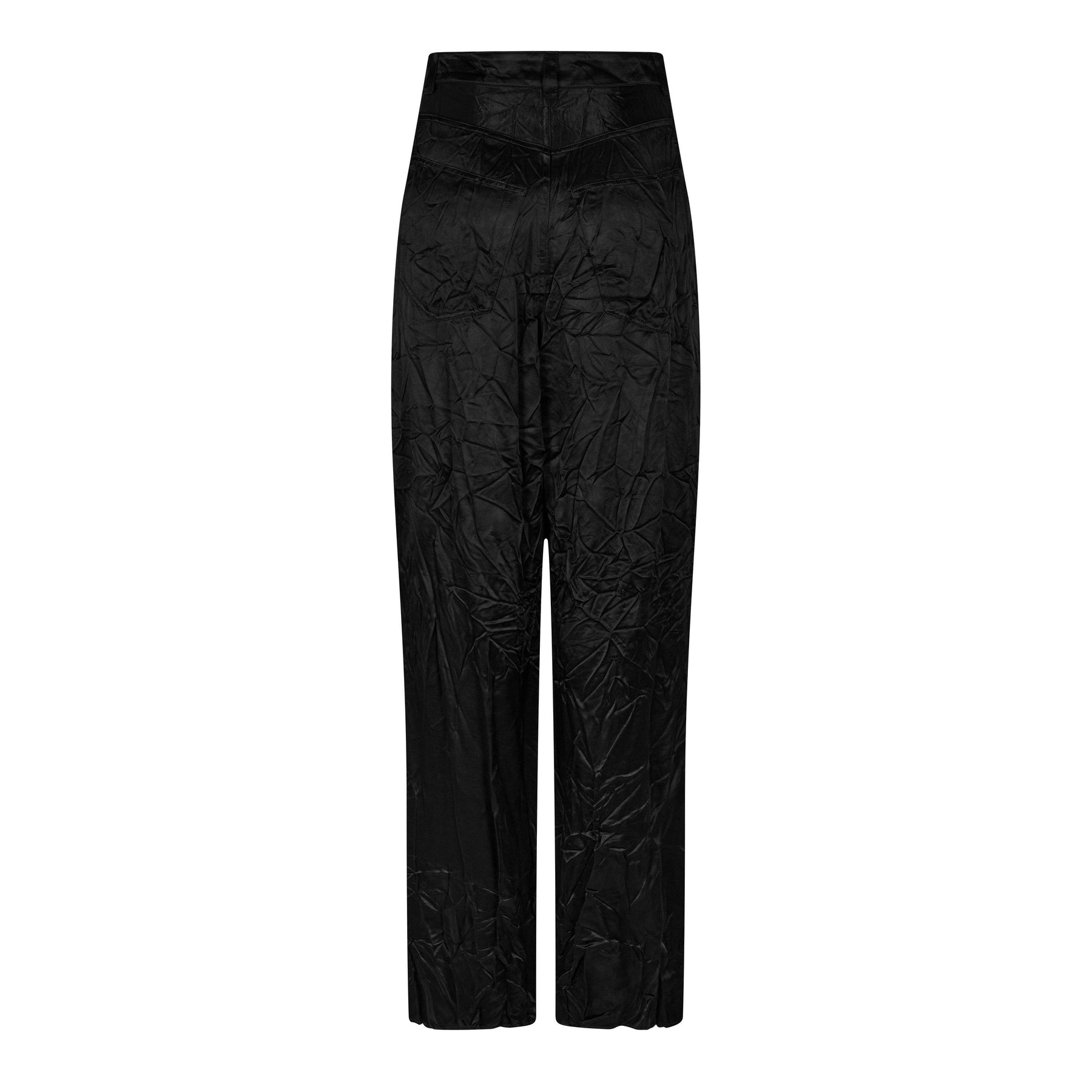 Crinkled Satin Pants