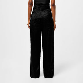 Crinkled Satin Pants