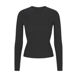 Cotton Rib Long Sleeve T-shirt