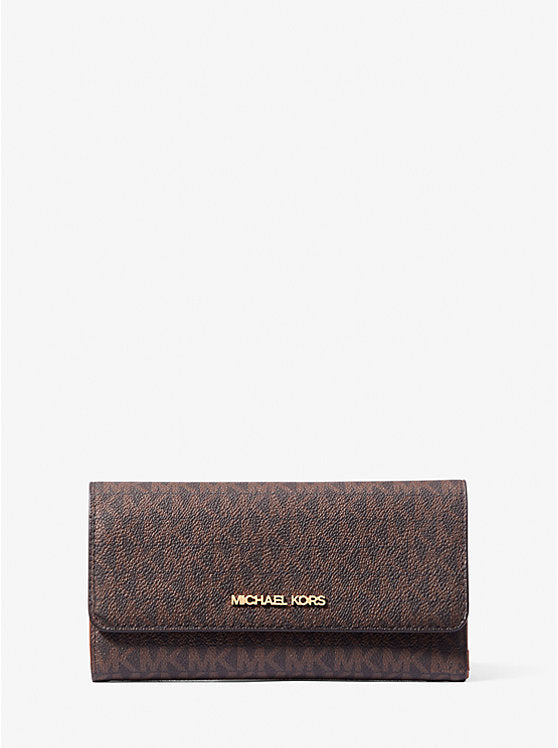 Jet Set Large Logo Trifold Wallet