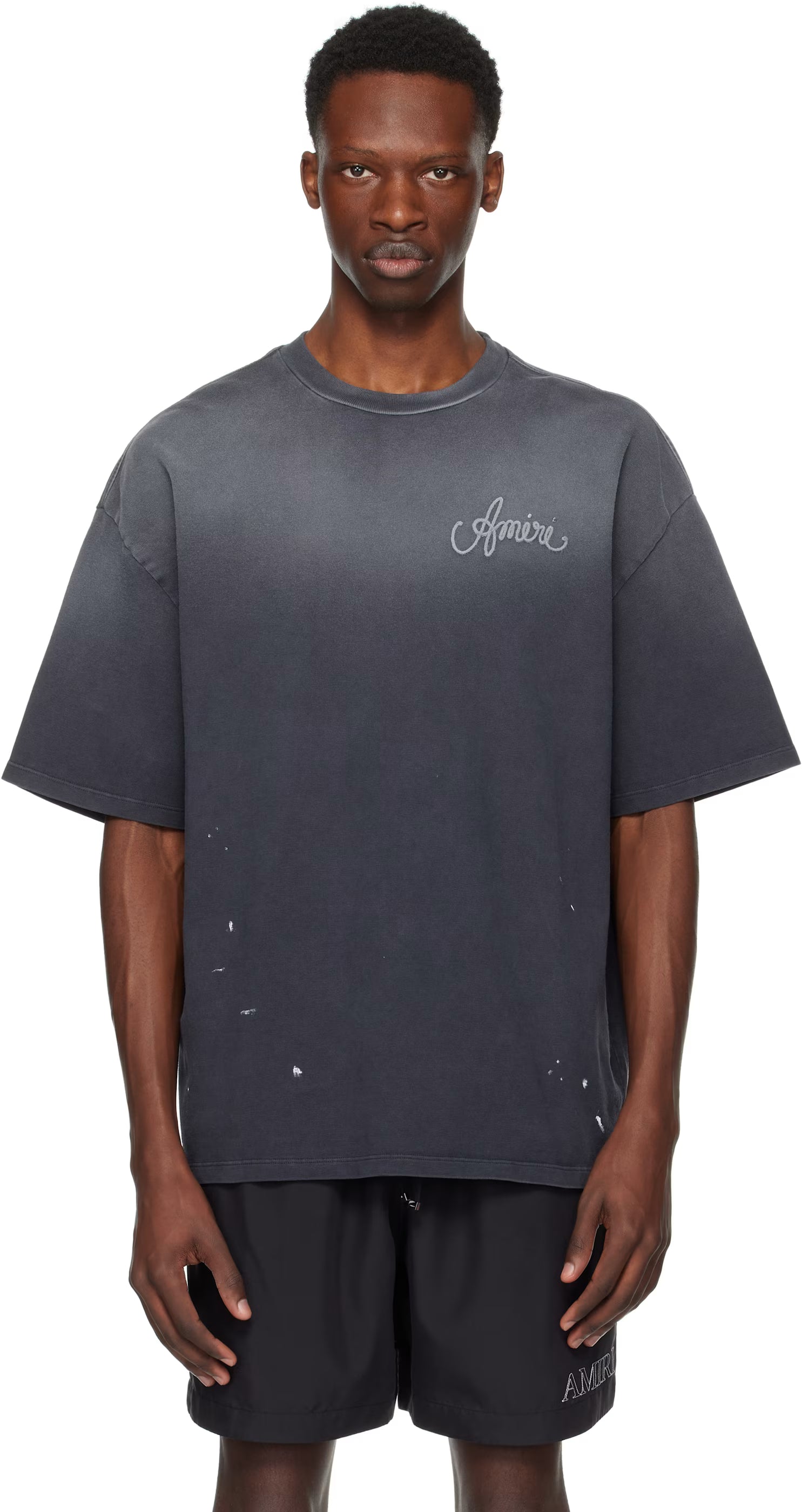 Gray 'AMIRI Design Studio' T-shirt
