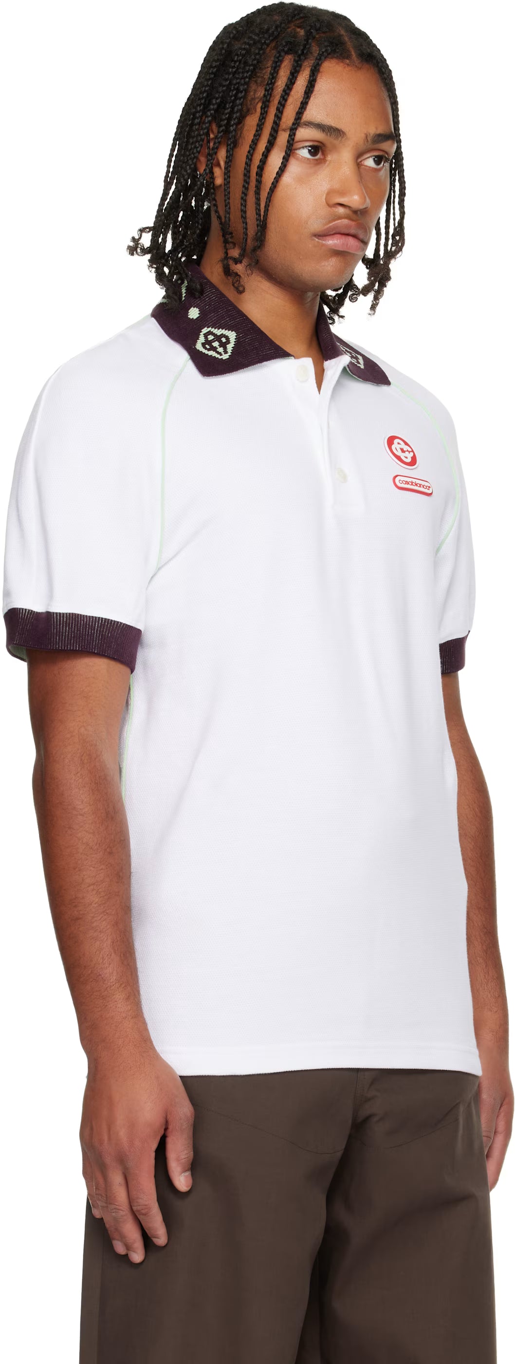White Piqué Polo