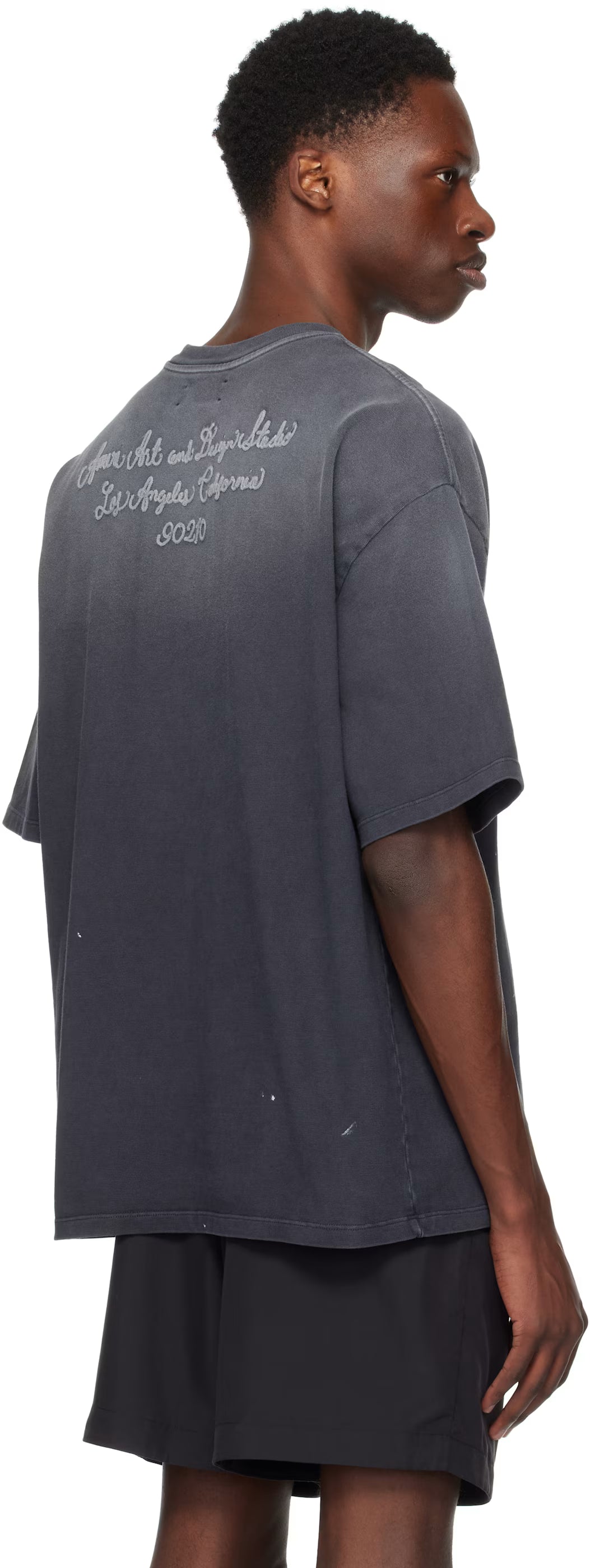 Gray 'AMIRI Design Studio' T-shirt