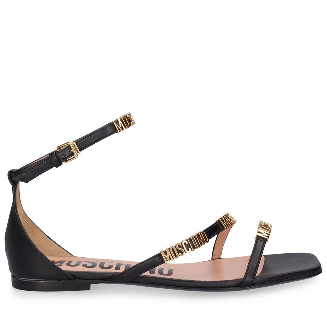 Moschino Moschino 10mm Leather flat sandals - Size: UK 4 Sandals | Shop From The Mirage