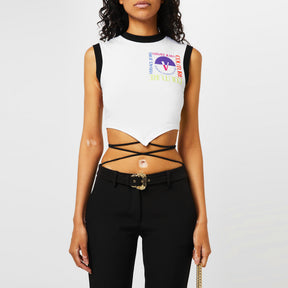Logo Vest Crop Top