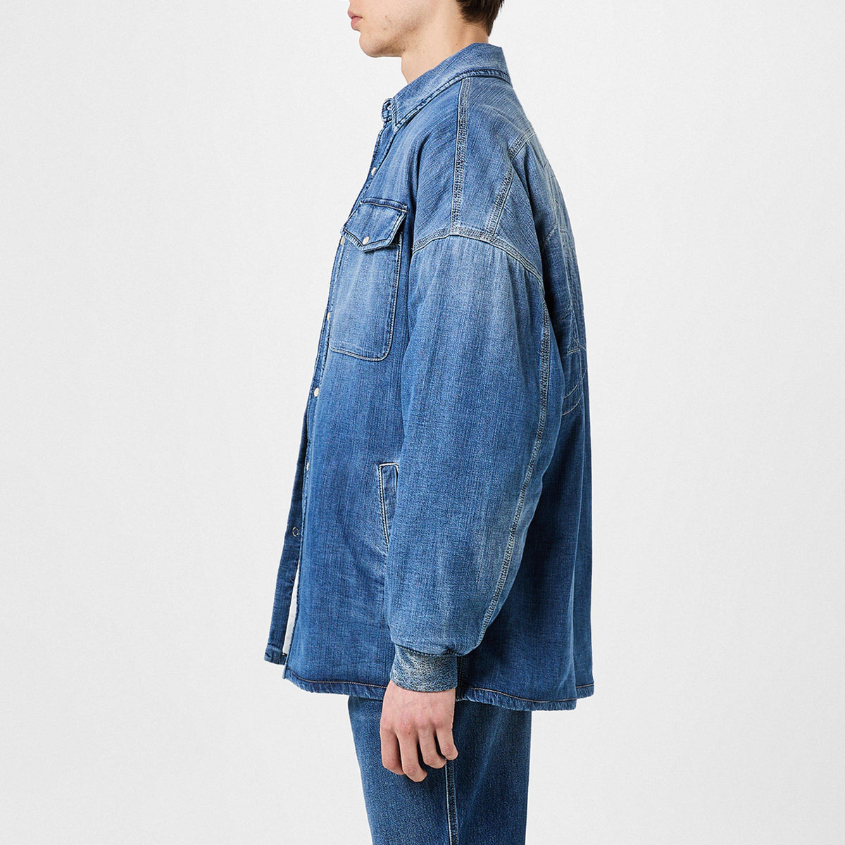 Seal-Embroidered Denim Jacket