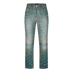 Bandana Straight Leg Jeans