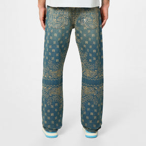 Bandana Straight Leg Jeans
