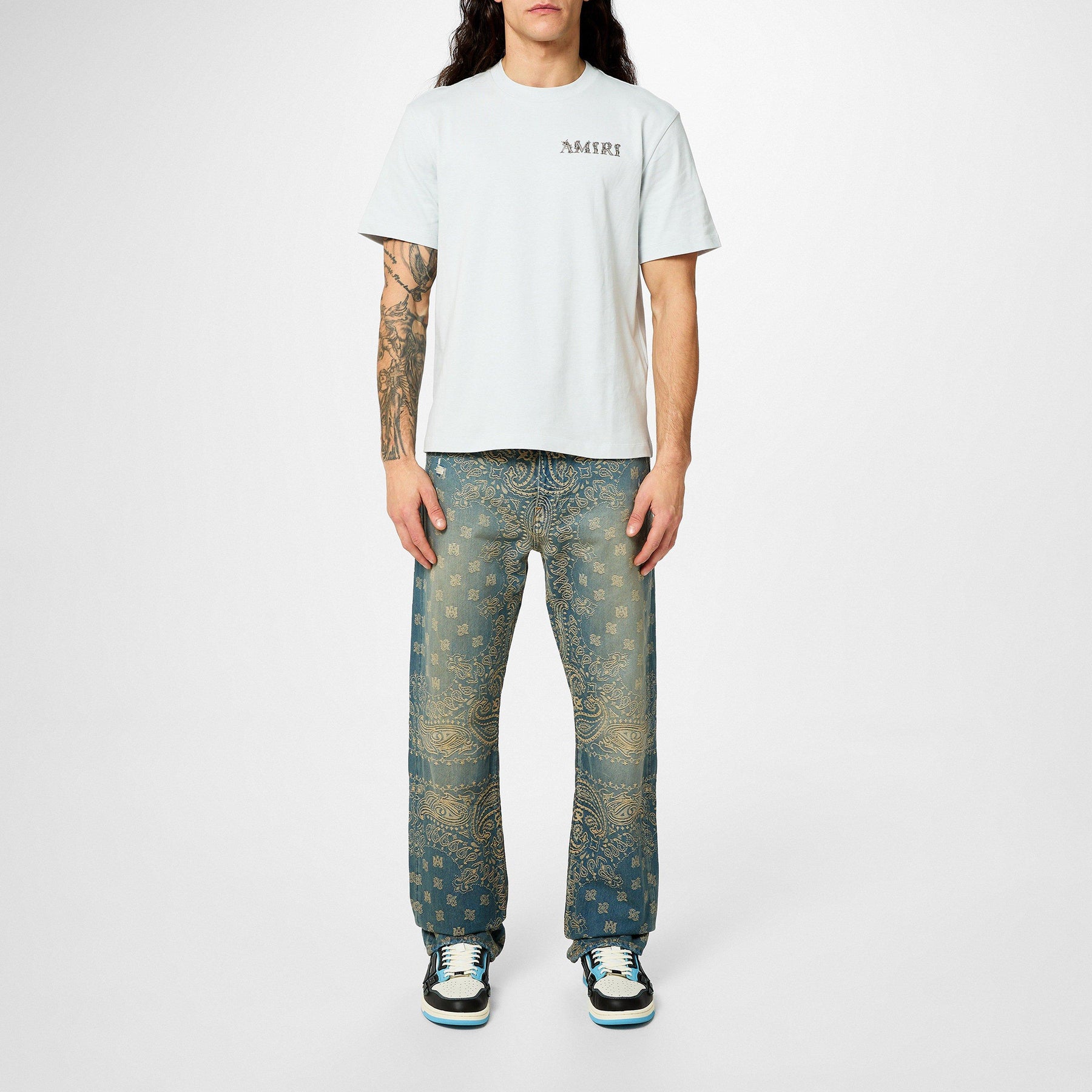 Bandana Straight Leg Jeans