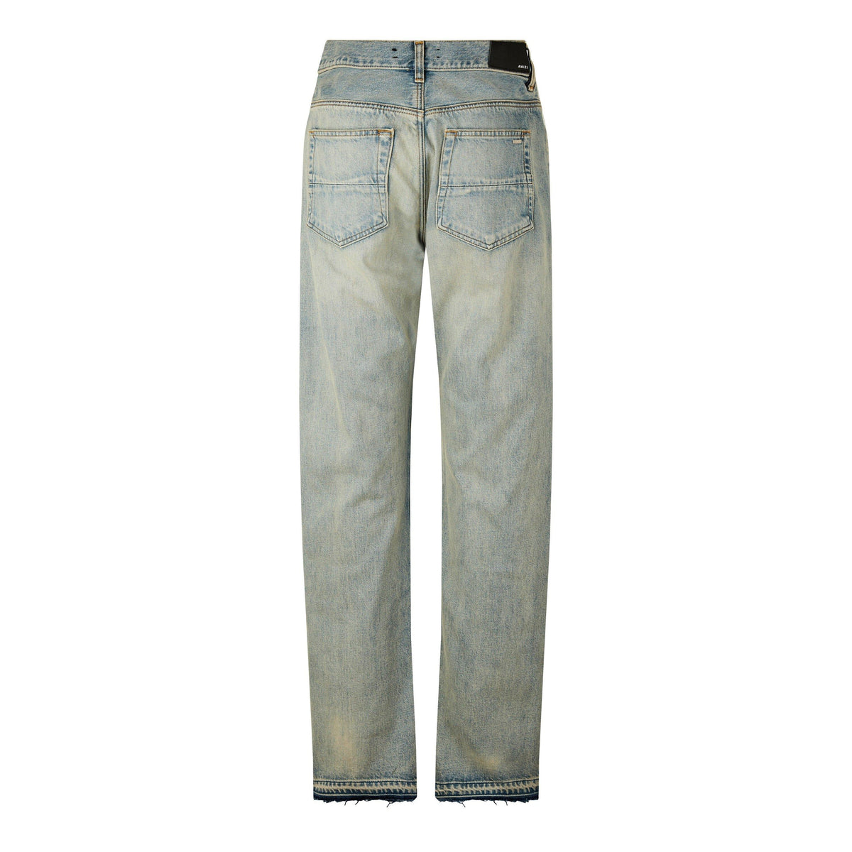 Release Hem Straight-Leg Jeans