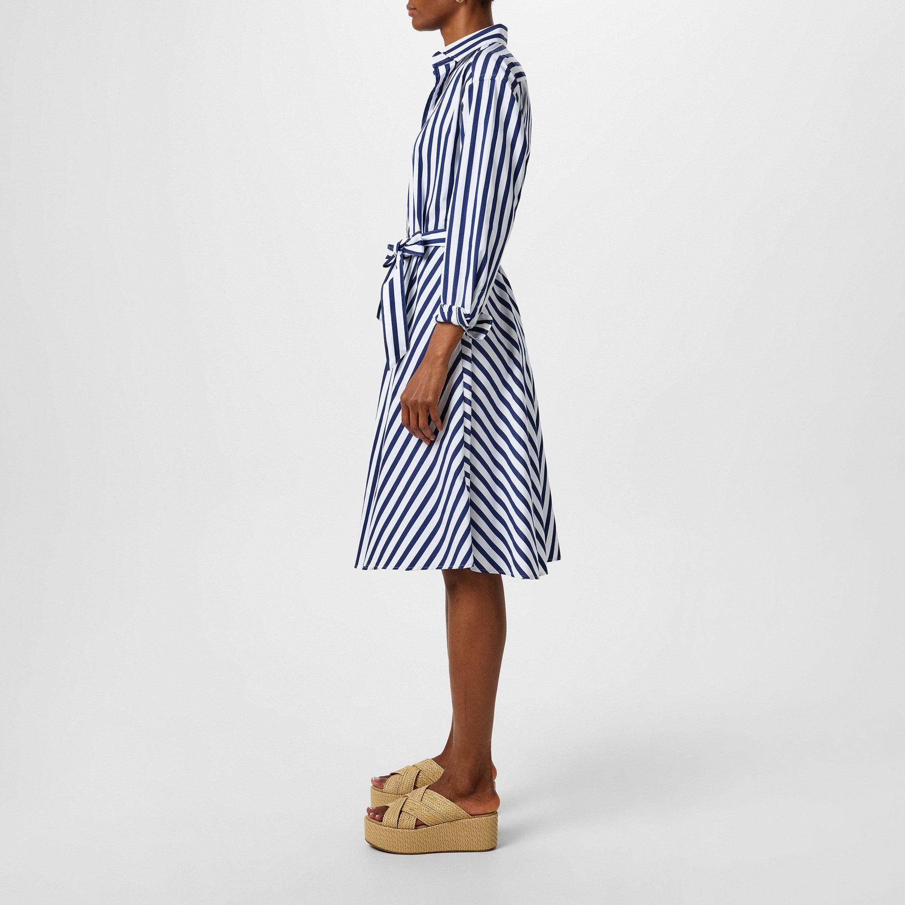 Ela Belted Shirt Dress