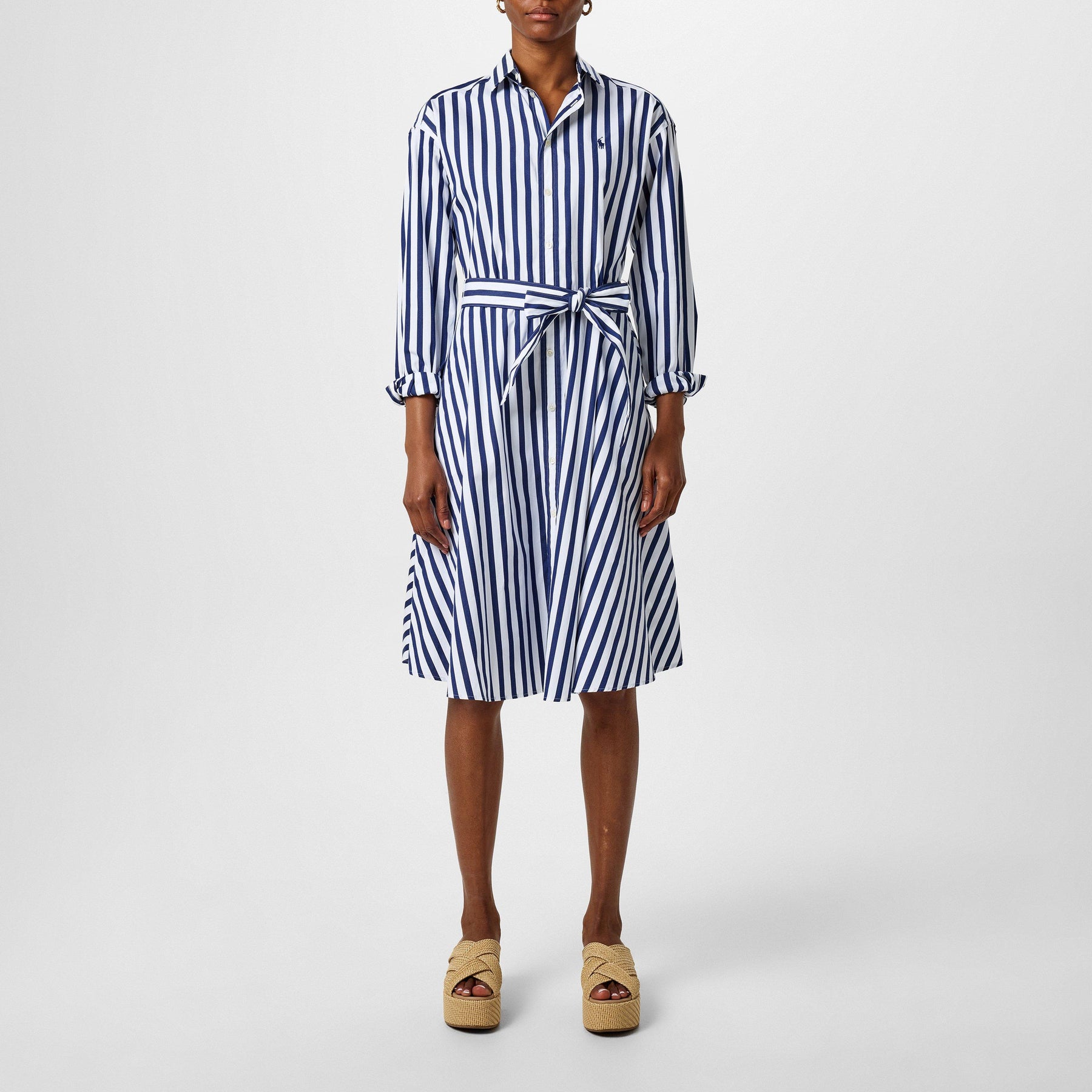 Ela Belted Shirt Dress