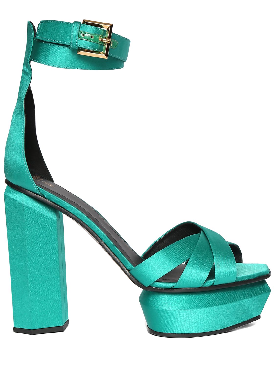 Balmain 95mm Ava platform poly sandals