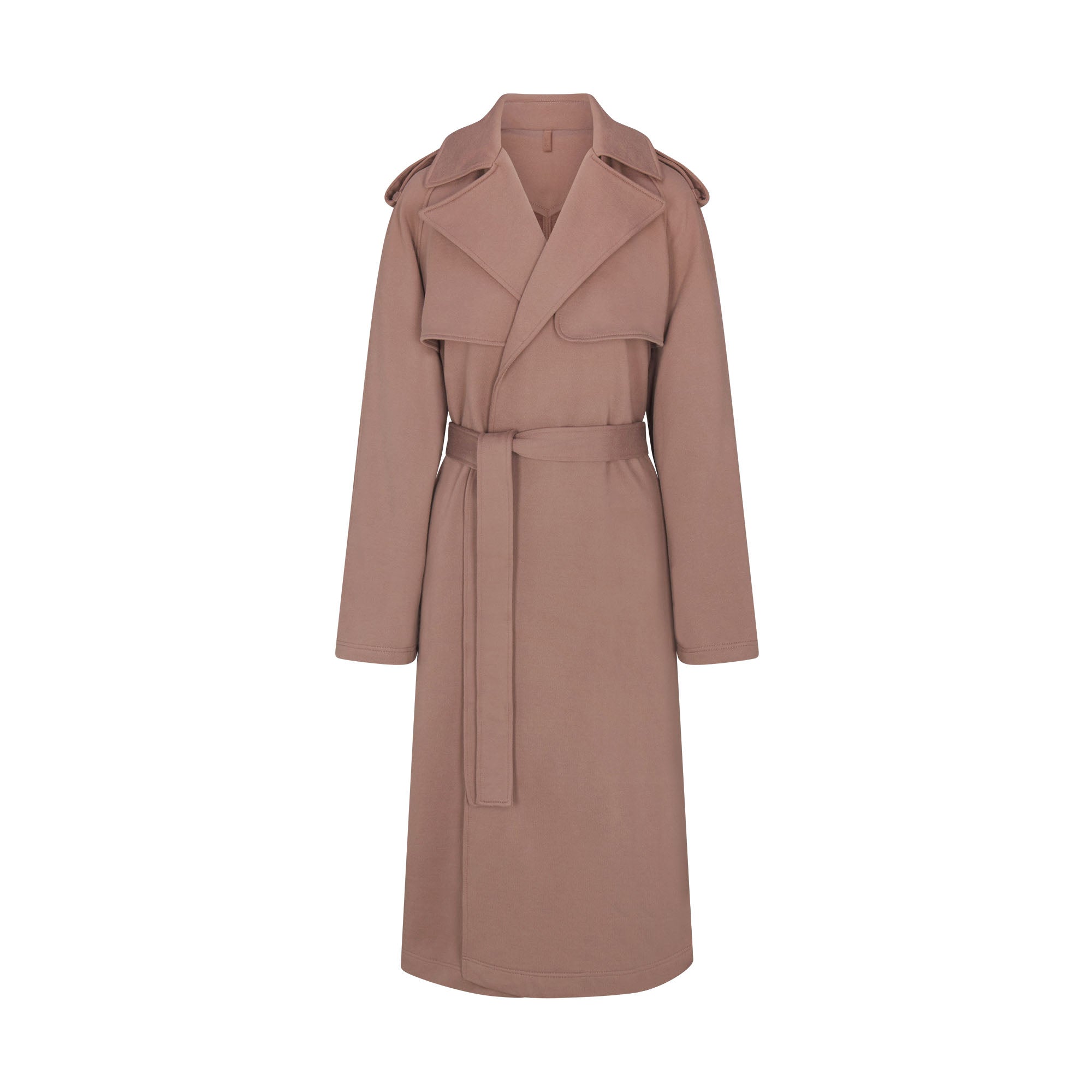 Boyfriend Fleece Oversized Trench Coat