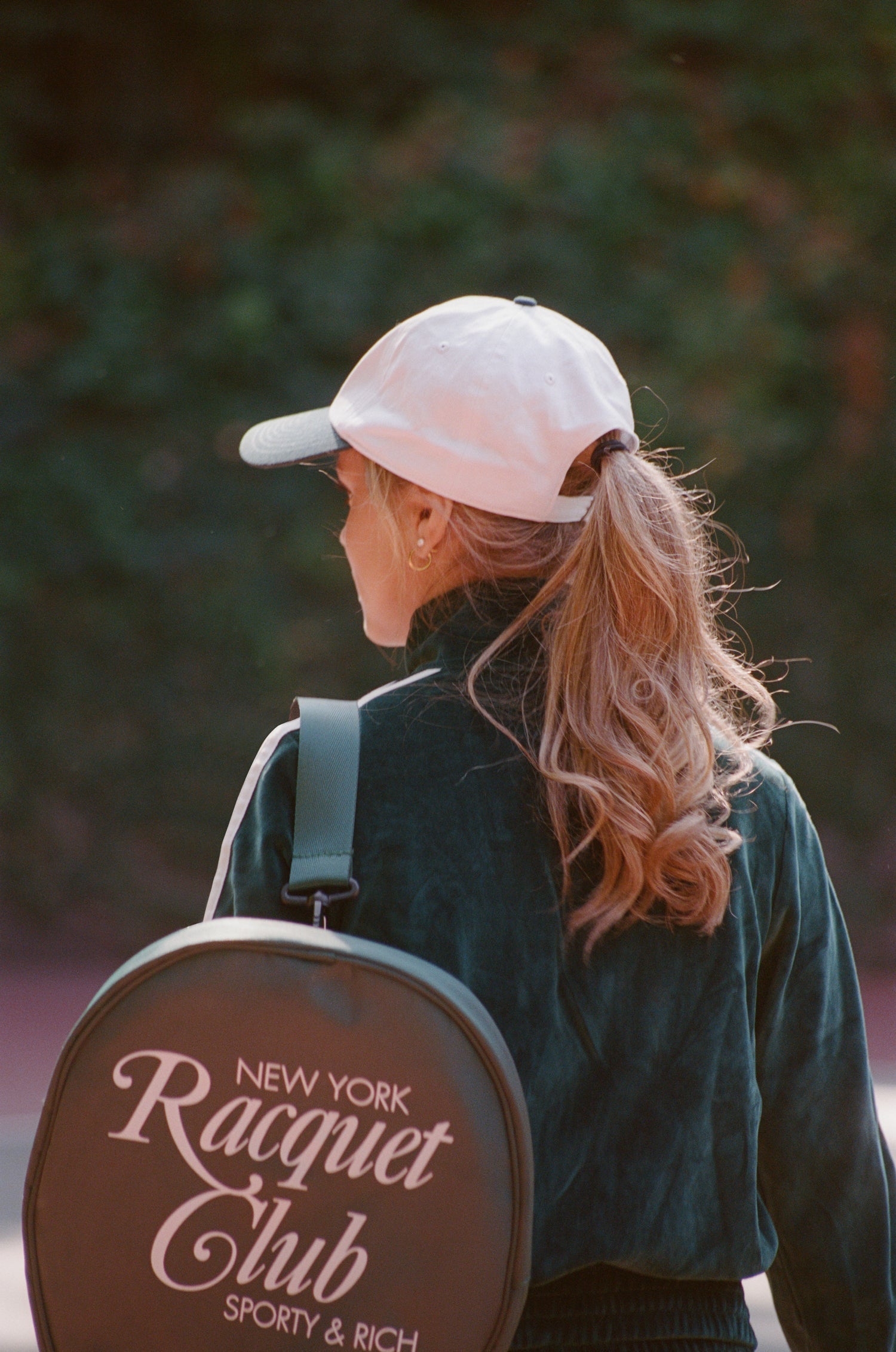 Crown Tennis Elio Velour Track Jacket - Forest/Ecru