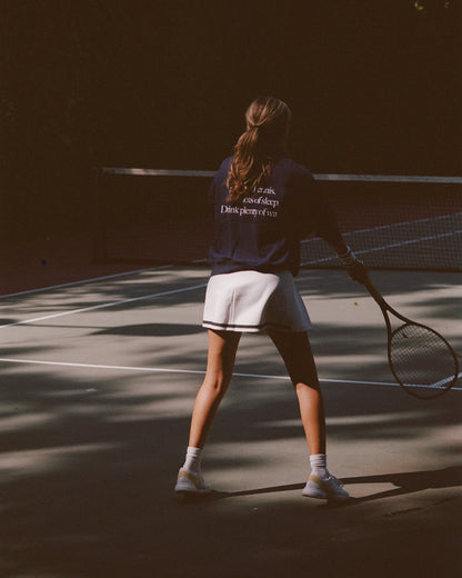 Serif Logo Mila Skirt - White/Forest