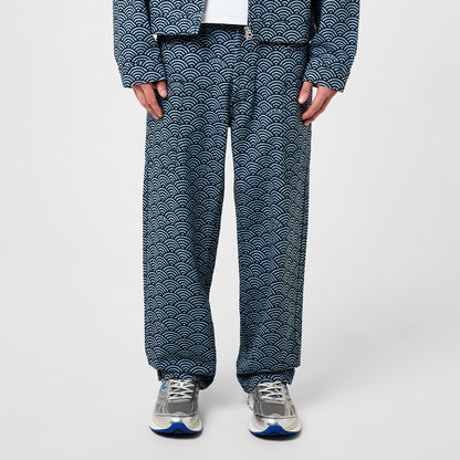 Seigaiha Straight Leg Jeans