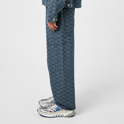 Seigaiha Straight Leg Jeans