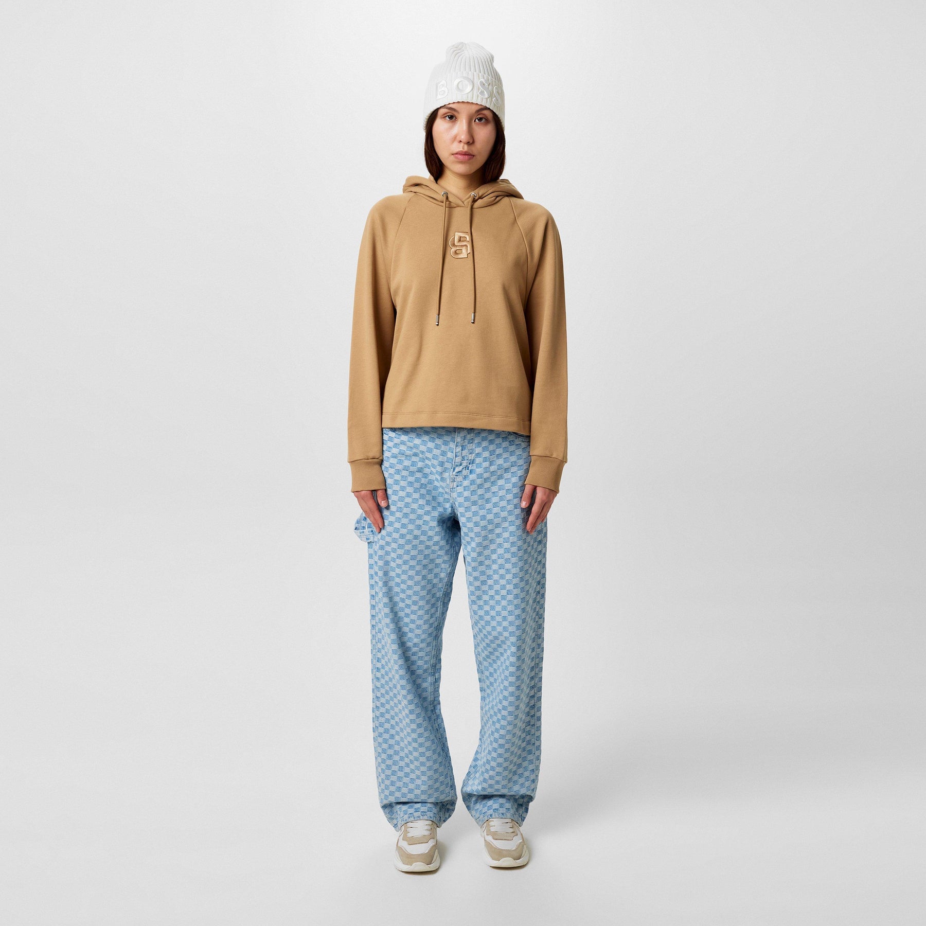 Women's Emaes Tonal Logo Embroidery Hoodie