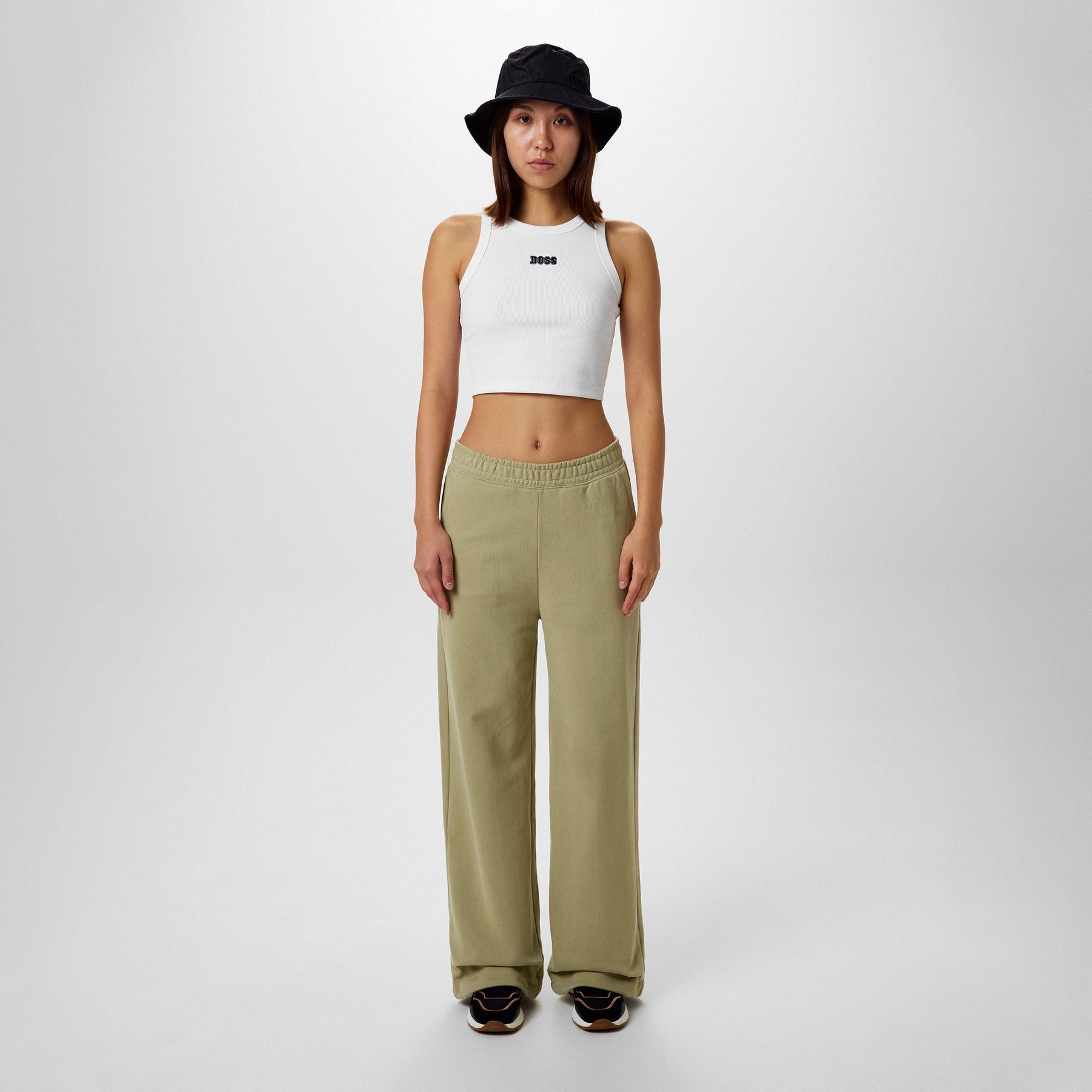 Women's C Evest Crop Ribbed Structured Vest